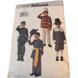 Childrens Costume Pattern, Military, Army Soldier, Pilgrim, Band Director,